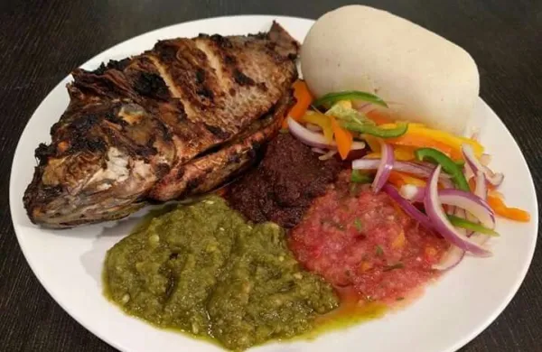 Banku and tilapia